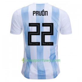 Koszulka Argentyna Pavon 22 Domowe Koszulki Piłkarskie Mistrzostwa Świata 2018